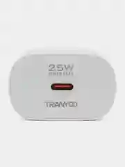 Бежевый блок питания с кабелем для Apple и Android, с быстрой зарядкой Fast Charge, QC 4.0, PD