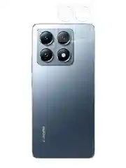 Прозрачный cтекло на камеру для Xiaomi 14T защитное BROSCORP закаленное прозрачное, накладки, рамка
