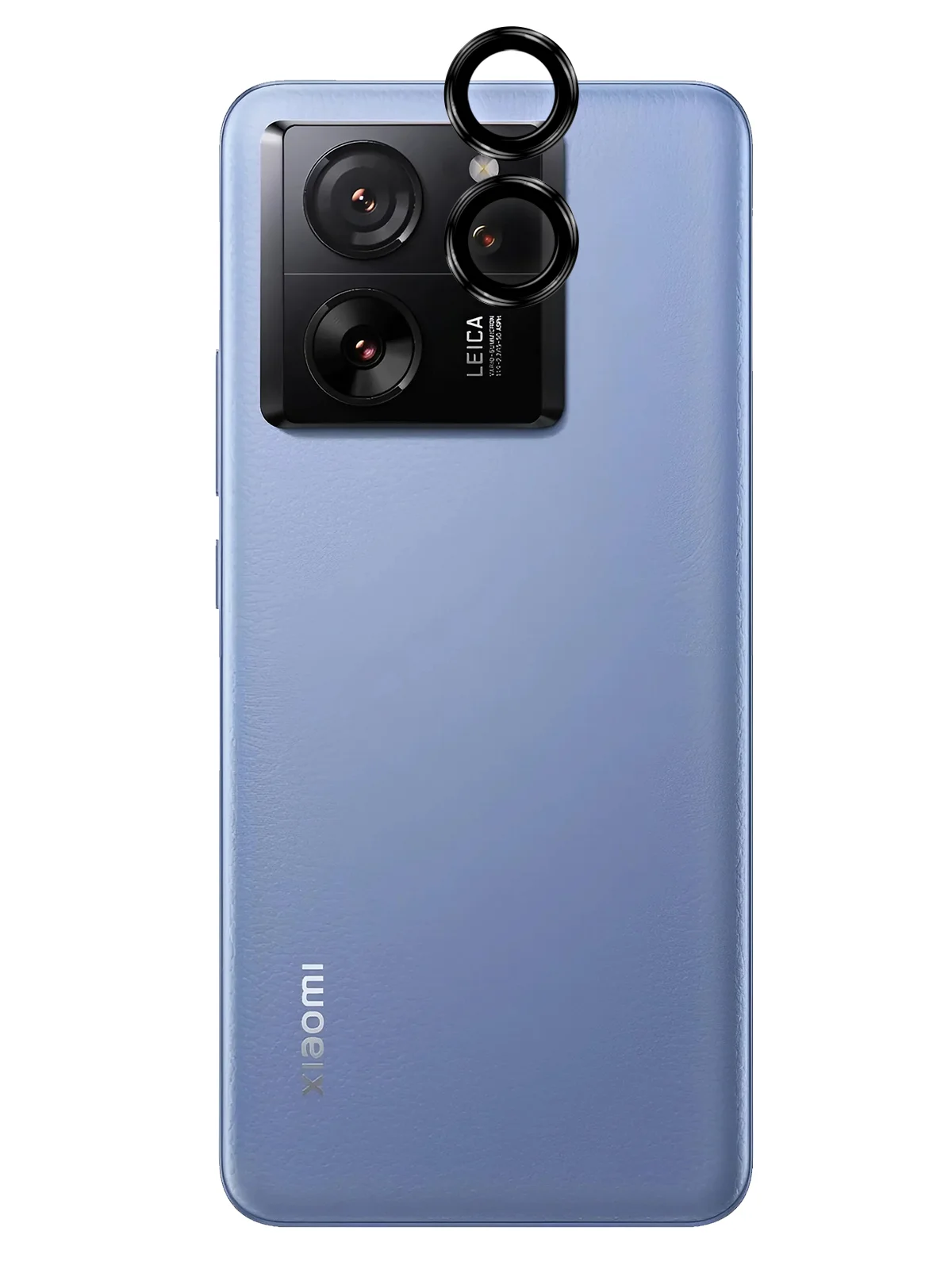 Угольный cтекло на камеру для Xiaomi 13T, 13T Pro защитное BROSCORP закаленное прозрачное накладки