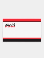 Бейдж Attache Economy , 90х55 мм, металлический зажим и булавка, 50 штук в упаковке