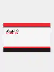 Бейдж Attache Economy , 90х55 мм, металлический зажим и булавка, 50 штук в упаковке