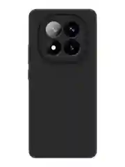 Черный чехол для Xiaomi Redmi Note 14 Pro Plus силиконовый BROSCORP матовый тонкий, защита камер