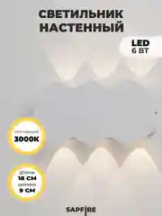 Светильник настенный светодиодный бра в дом и на улицу