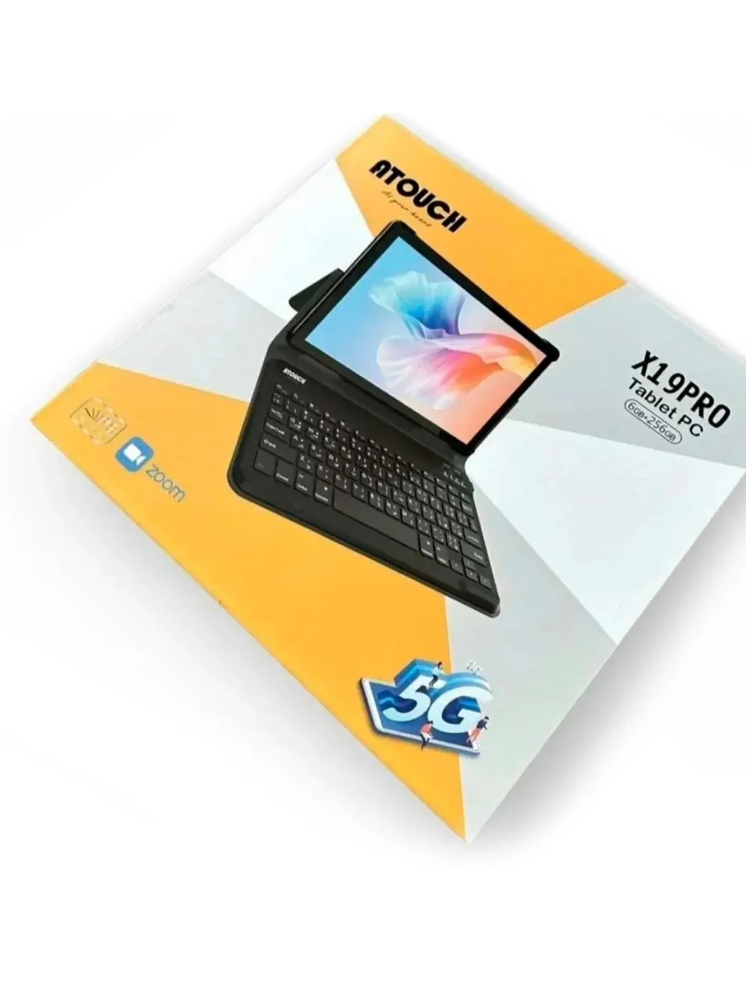 Планшет X19PRO 8/256 ГБ (10.1 дюйм экран) Android 12 + клавиатура и чехол, 10.1", 256GB