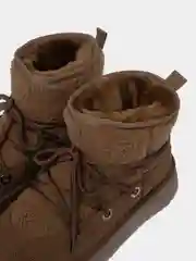Шоколадный угги женские,  барашки