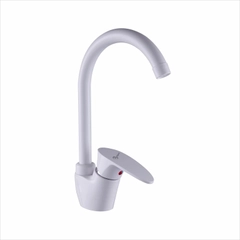 Смеситель для кухни PLStart PL4105-8, хром/белый