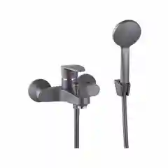Смеситель для ванны с душем PLStart PL3205-17, хром/графит