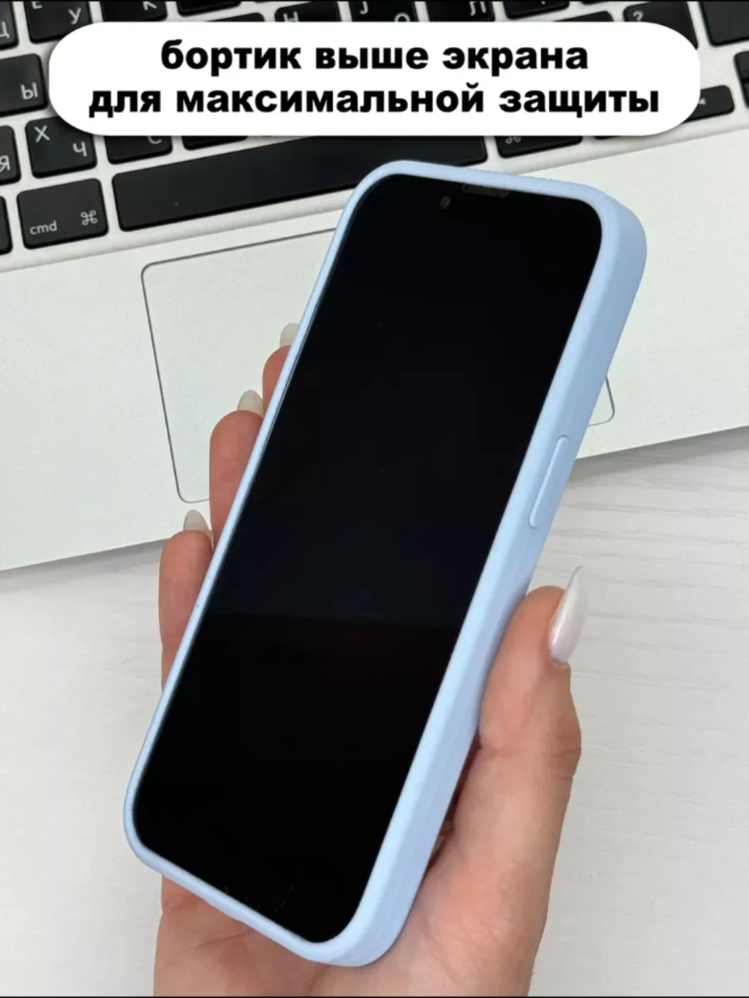 Зелёный хаки чехол Silicone Case Premium для iPhone (Айфон) 11, 13, 14, 15, Pro, Max, с закрытым низом