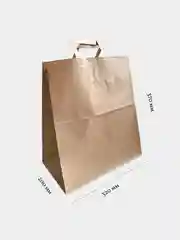 Крафт пакет подарочный с плоскими ручками, 37*20*32 см, 5 шт