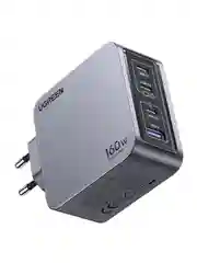 Серый зарядное устройство UGREEN X763 (25877) Nexode Pro 160W USB-A+3*USB-C GaN Tech