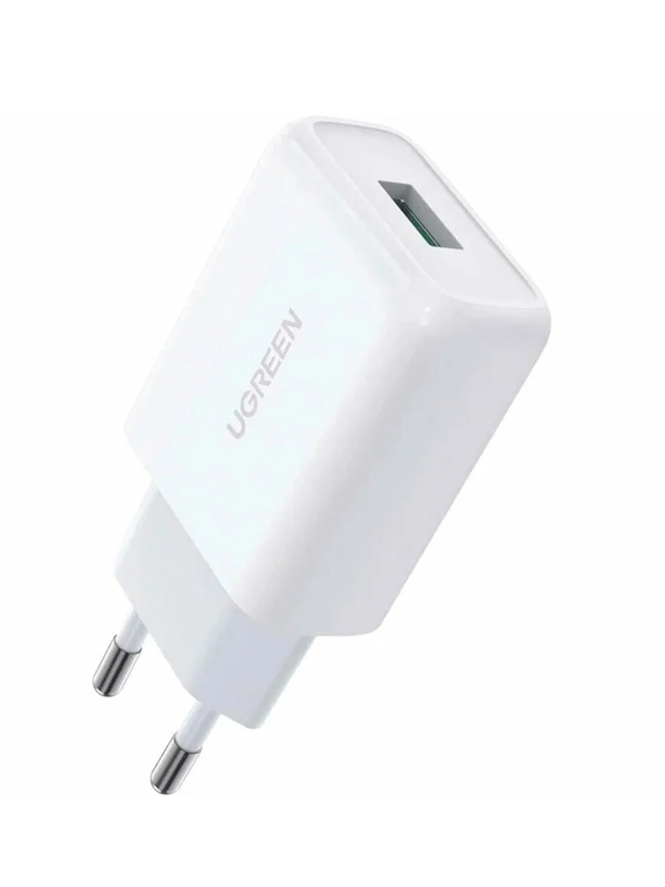 Зарядное устройство UGREEN CD122 (10133) USB-A QC 3.0 18W Fast Charger EU. Цвет: белый