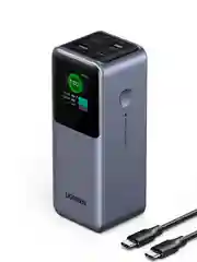 Серый внешний аккумулятор UGREEN PB721 (35524B) 20000mAh 130W Fast Charging Power Bank.