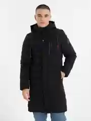 Угольный куртка мужская, подростковая удлиненная , зимняя, весна-осень утепленная