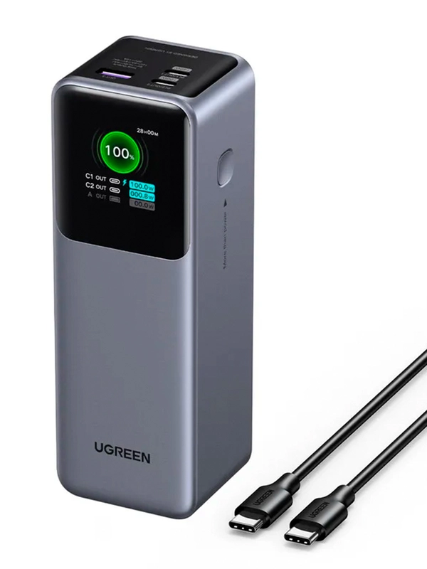Внешний аккумулятор UGREEN PB722 (35525B) 25000mAh 200W Fast Charging Power Bank.