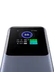 Серый внешний аккумулятор UGREEN PB722 (35525B) 25000mAh 200W Fast Charging Power Bank.