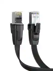 Черный кабель UGREEN NW134 (10982) Cat 8 U/FTP Ethernet Cable Pure Copper 30AWG. Длина: 3м.