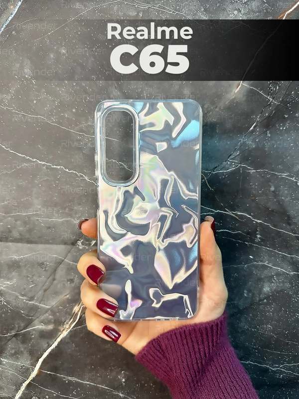 Чехол для Realme C65 (Реалми С65), переливающийся, с градиентом