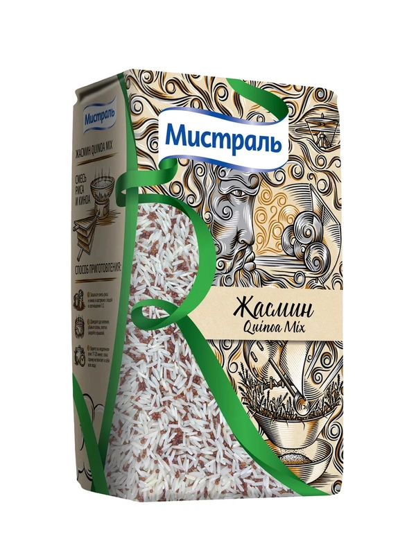 Рис Мистраль Жасмин, с красным киноа, 500 г
