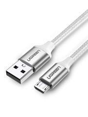 Кабель UGREEN US290 (60153) USB 20 A to Micro USB Cable Nickel Plating Aluminum Braid