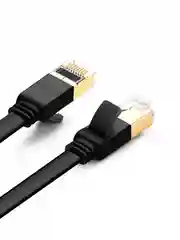 Черный кабель UGREEN NW106 (11261) Cat 7 U/FTP Lan Cable Flat Design. Длина: 2м. Цвет: черный