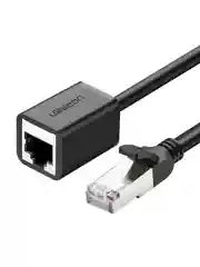Черный удлинитель UGREEN NW112 Cat 6 F/UTP Ethernet RJ45 Extension Male/Female Patch Cords