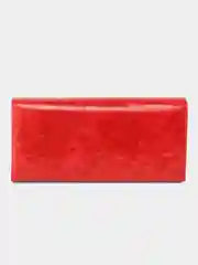Красный кошелек женский из эко-кожи