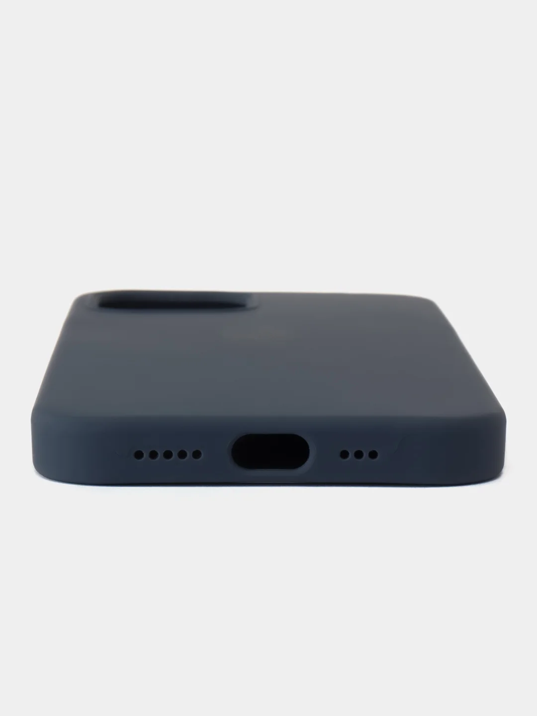 Темно-синий чехол для iPhone, Айфон 11, 12, 13, 14, 15, Pro, Max, Silicone Case, силиконовый