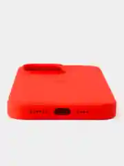 Красный чехол для iPhone, Айфон 11, 12, 13, 14, 15, Pro, Max, Silicone Case, силиконовый