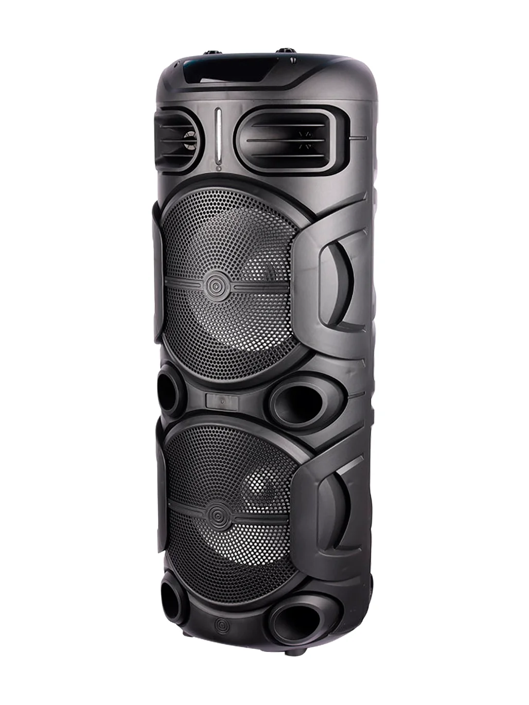 Тёмно-серый колонка Bluetooth с LED-подсветкой ZQS 80Вт (USB/SD/AUX/FM) + микрофон/пульт
