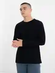 Черный лонгслив мужской