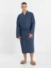 Индиго халат вафельный Lilians, мужской