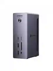 Серый адаптер UGREEN U710 (25054) Revodok Max 14-in-1 8K@30Hz & 2*Thunderbolt 4& DP Dock Station
