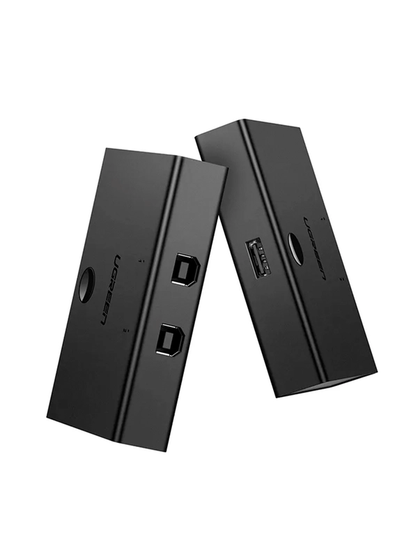 Сплиттер UGREEN 30345 (30345) USB 2.0 Sharing S Witch 2x1. Цвет: черный