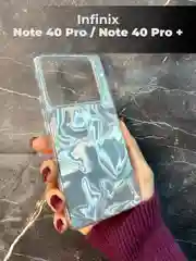 Чехол Infinix NOTE 40 Pro / NOTE 40 Pro+ PLus (Ноут 40 Про), переливающийся, с градиентом