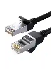 Черный кабель сетевой плоский UGREEN NW101 (50184) Cat 6 U/UTP Pure Copper Ethernet Flat Cable.