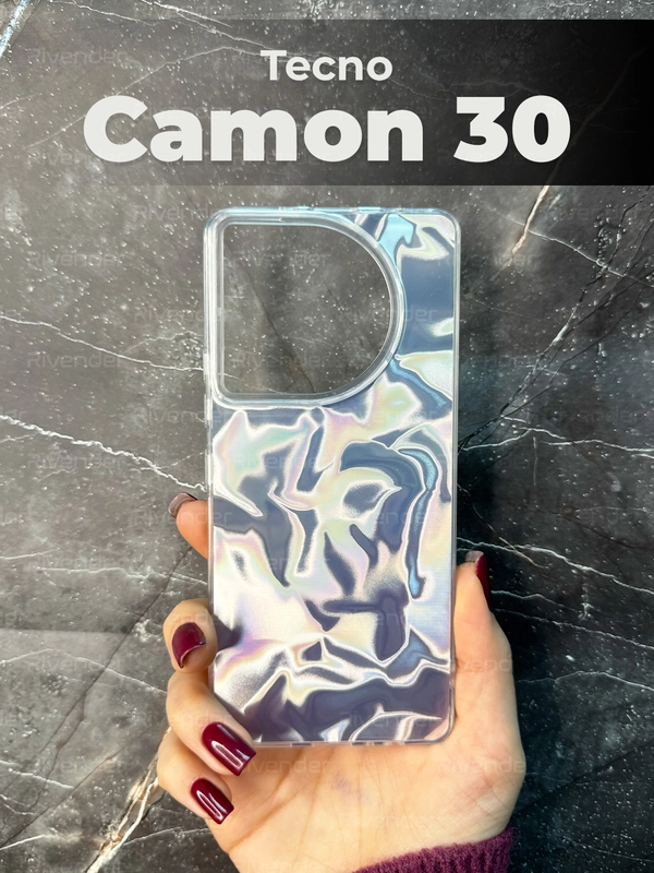 Чехол для Tecno CAMON 30 (Техно Камон 30), переливающийся, с градиентом