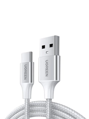 Кабель UGREEN US288 (60131) USB-A 2.0 to USB-C Cable Nickel Plating Aluminum Braid.