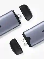 Серый бокс внешний для жесткого диска UGREEN CM353 (70532) USB-C+USB-A M2 M-Key