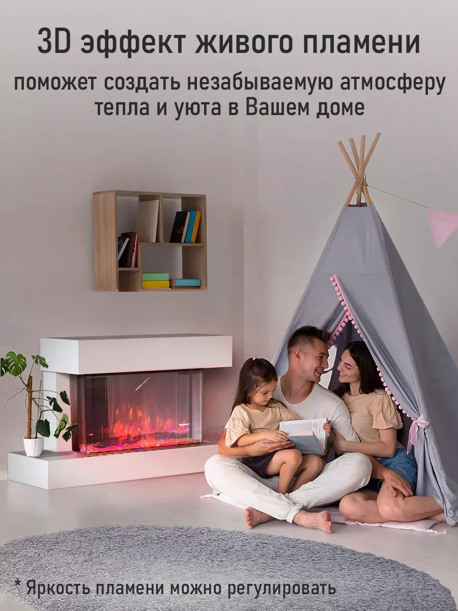 Белый камин электрический STINGRAY ST-FP4204A белый