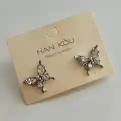 Кремовый серьги женские крупные