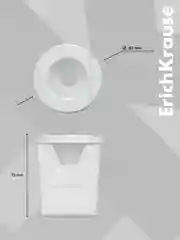 Белый стакан-непроливайка ErichKrause Classic, зеленый/белый