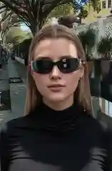 Черный солнцезащитные очки, спортивные