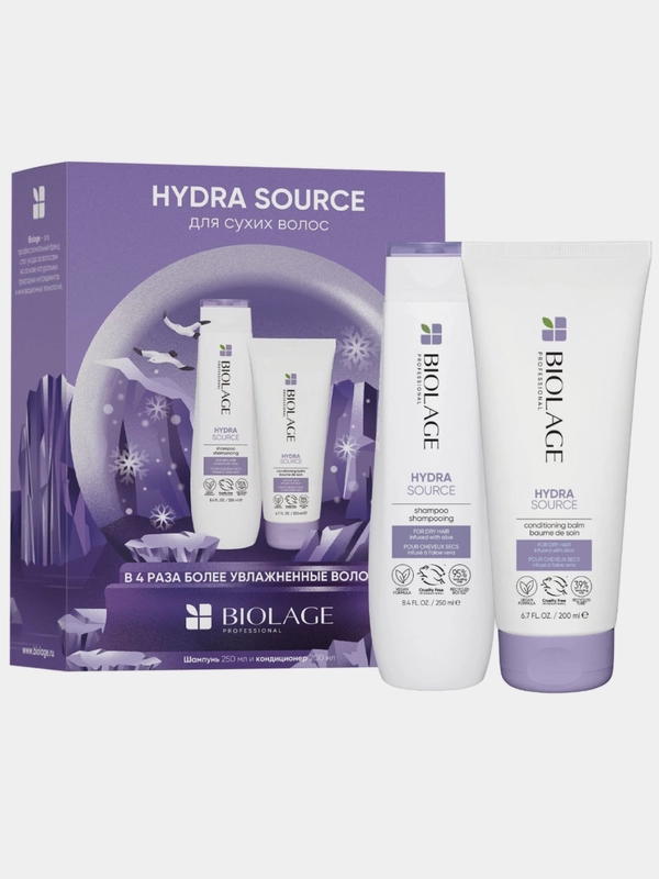 Biolage Набор Hydra Source для увлажнения волос, шампунь 250 мл и кондиционер 200 мл
