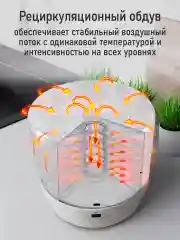Белый электросушилка с автоматическим вращением поддонов STINGRAY ST-FD714A 7 поддонов