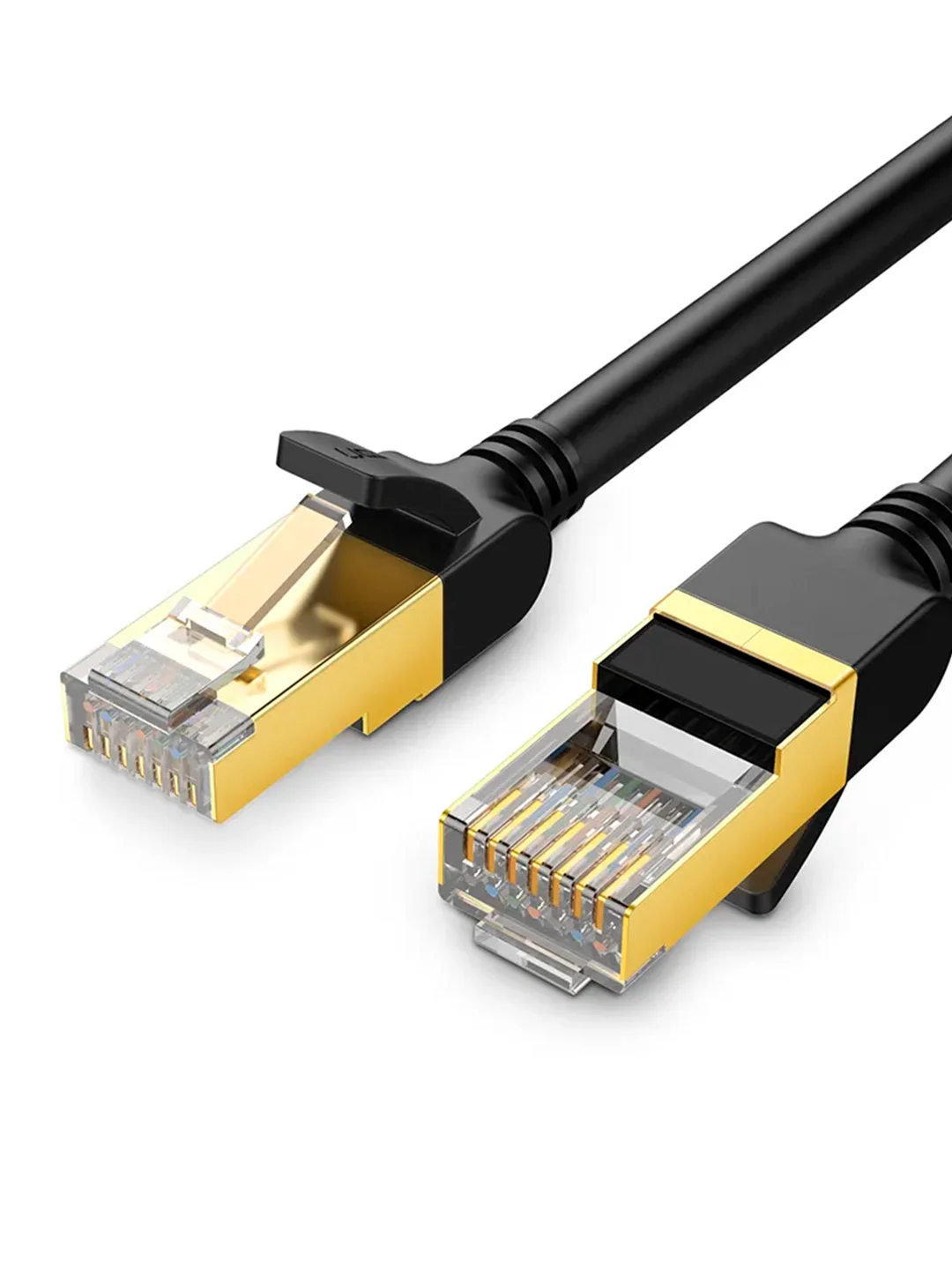 Черный кабель UGREEN NW107 (11270) Cat 7 F/FTP Lan Cable. Длина: 3м. Цвет: черный