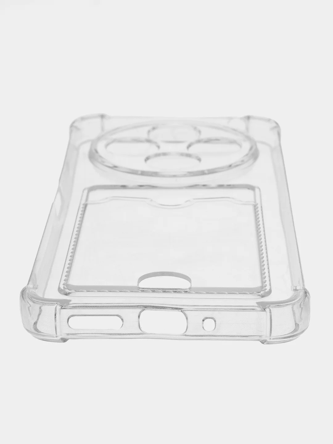 Прозрачный чехол для Xiaomi Redmi 14C 4G/ Poco C75 4G, Сяоми Редми 14С/ Поко С75, с карманом для карт