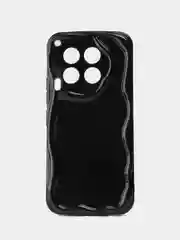 Черный чехол для Tecno Camon 30 (Техно камон 30), прозрачный противоударный