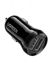 Черный автомобильное зарядное устройство UGREEN ED018 (50875) Dual USB Car Charger