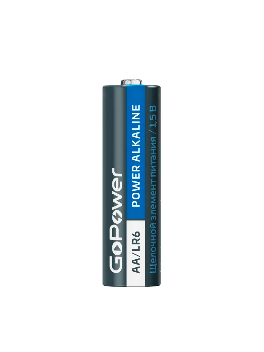 Черный батарейка GoPower LR6 AA BOX20 Shrink 4 Alkaline 1.5V (4/20/640)
