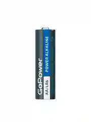 Черный батарейка GoPower LR6 AA BOX20 Shrink 4 Alkaline 1.5V (4/20/640)